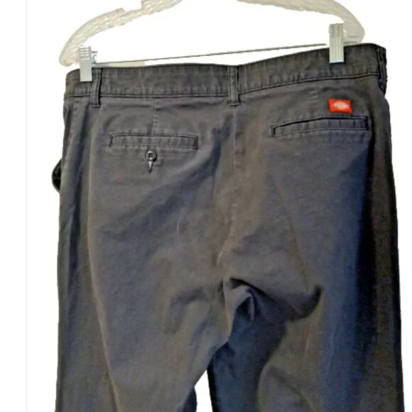 Dickies Women's Pants 16R Black Relaxed Fit Pockets Career Casual - Picture 8 of 13